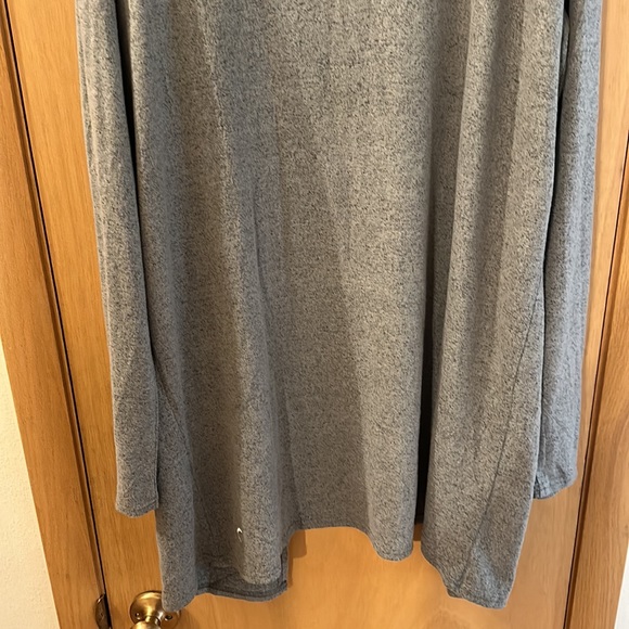 Zyia Active Lounge Boyfriend Cardigan Open Front Pockets Army Green XXXL - Picture 12 of 13